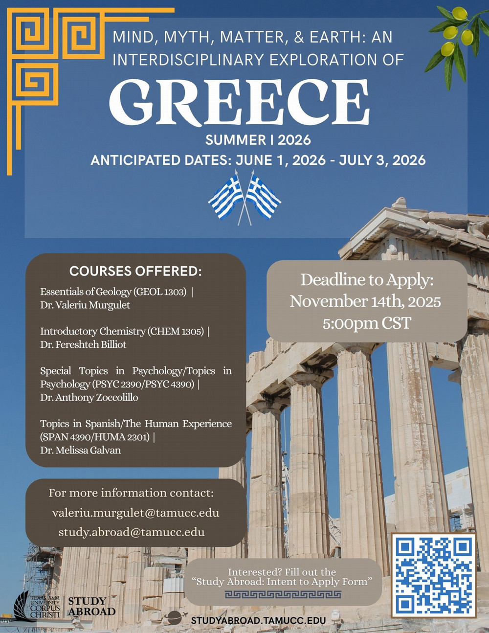 Greece Interdisciplinary Flyer