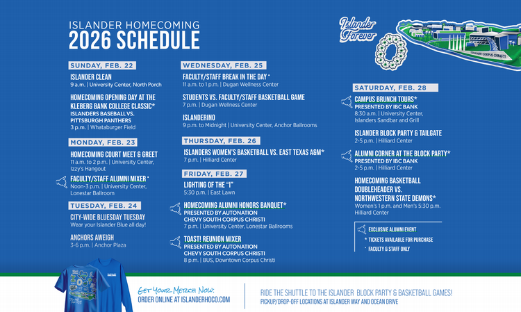 Homecoming 2026 Schedule