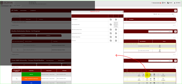 Clipping of iRIS IRB Reportable Event Form Window