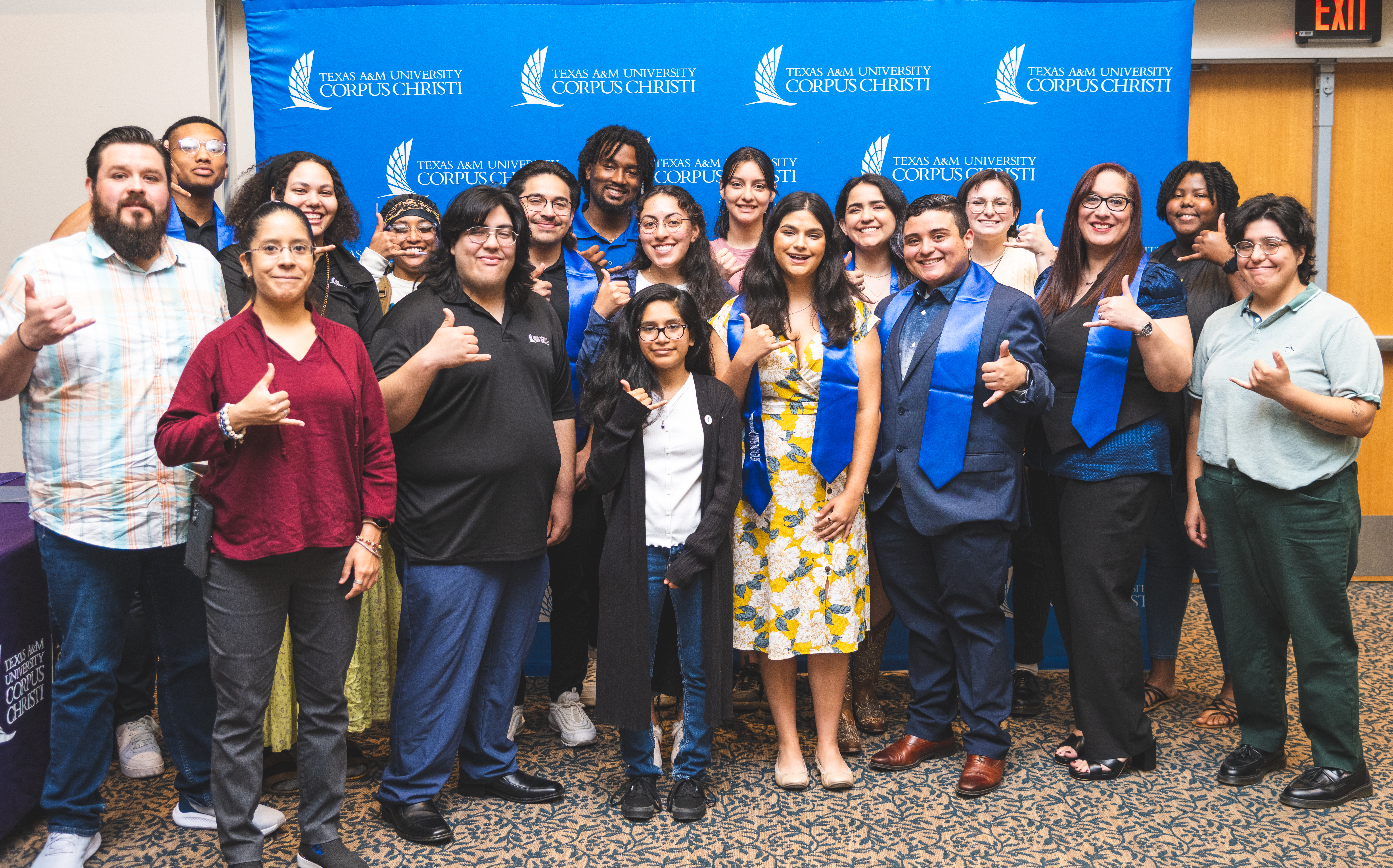 Thumbs Up Group Pic Celebration